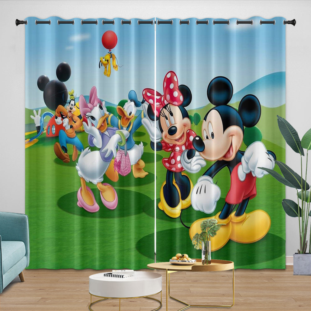 Mickey Mouse Club House Curtains Kids Blackout Window Drapes (ONLINE ORDER ONLY)