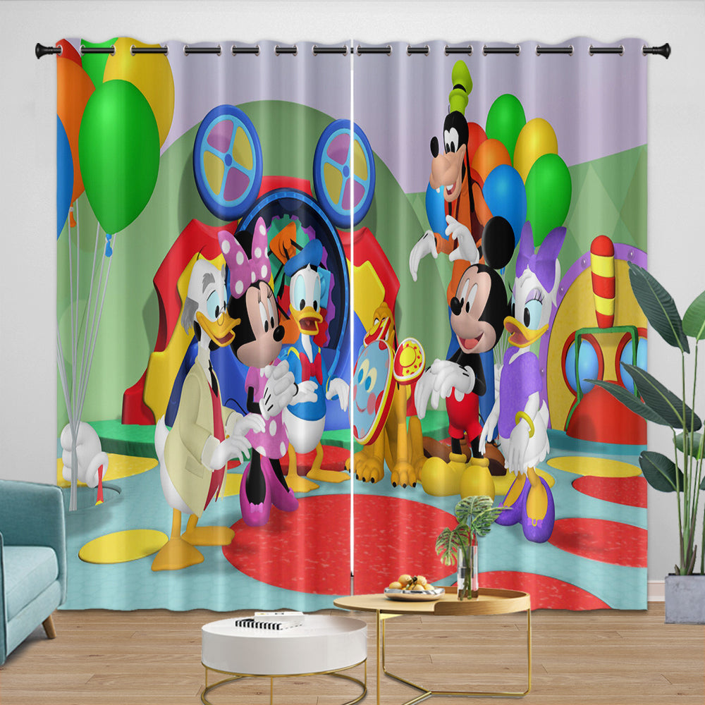Mickey Mouse Club House Curtains Kids Blackout Window Drapes (ONLINE ORDER ONLY)