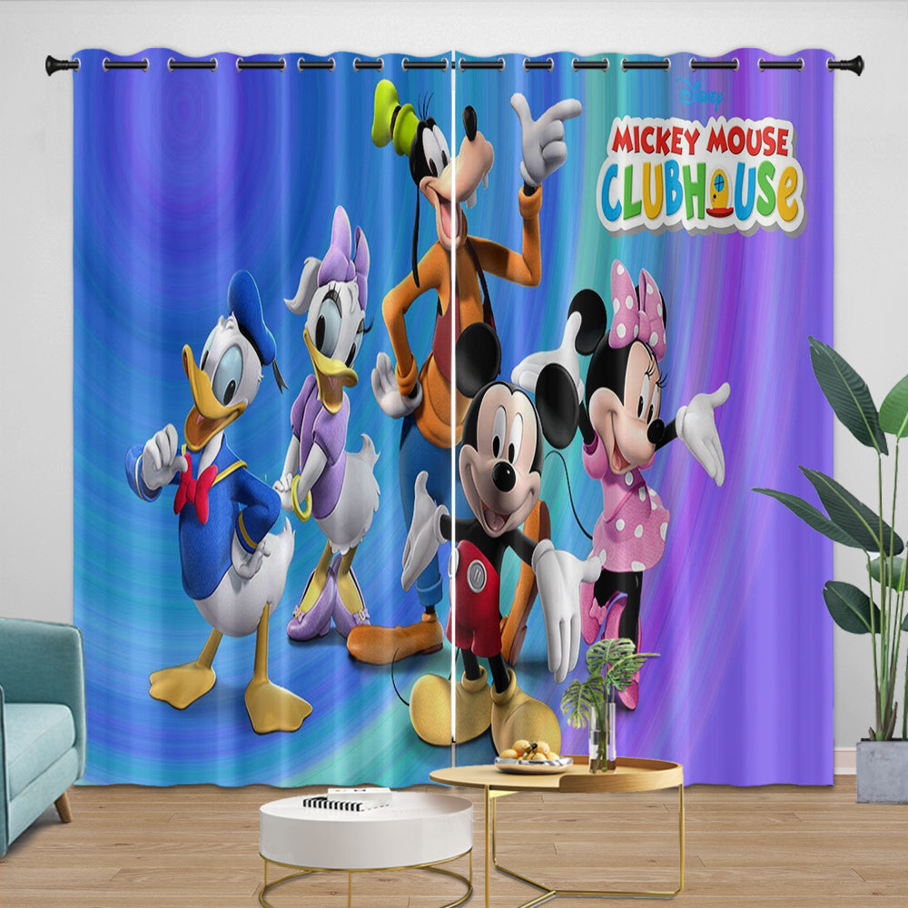 Mickey Mouse Club House Curtains Kids Blackout Window Drapes (ONLINE ORDER ONLY)