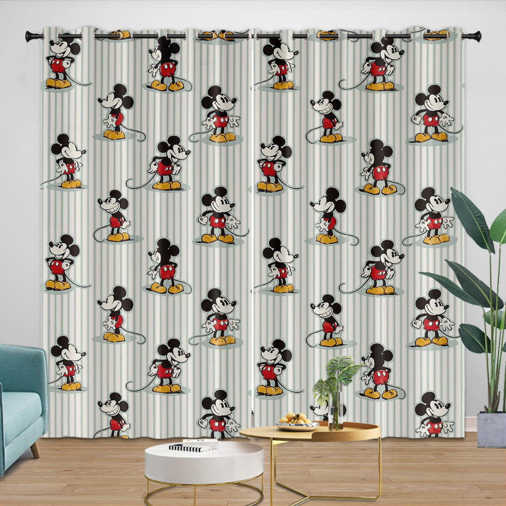 Mickey Mouse Curtains Blackout Window Drapes Room Decoration (Online Order Only)