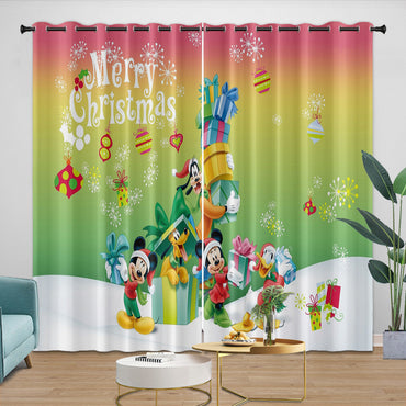 Mickey Mouse Curtains Blackout Window Drapes Room Decoration (Online Order Only)