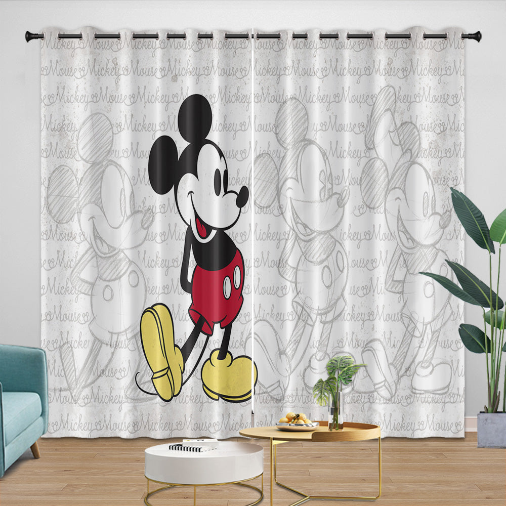 Mickey Mouse Curtains Blackout Window Drapes Room Decoration (Online Order Only)