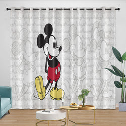 Mickey Mouse Curtains Blackout Window Drapes Room Decoration (Online Order Only)