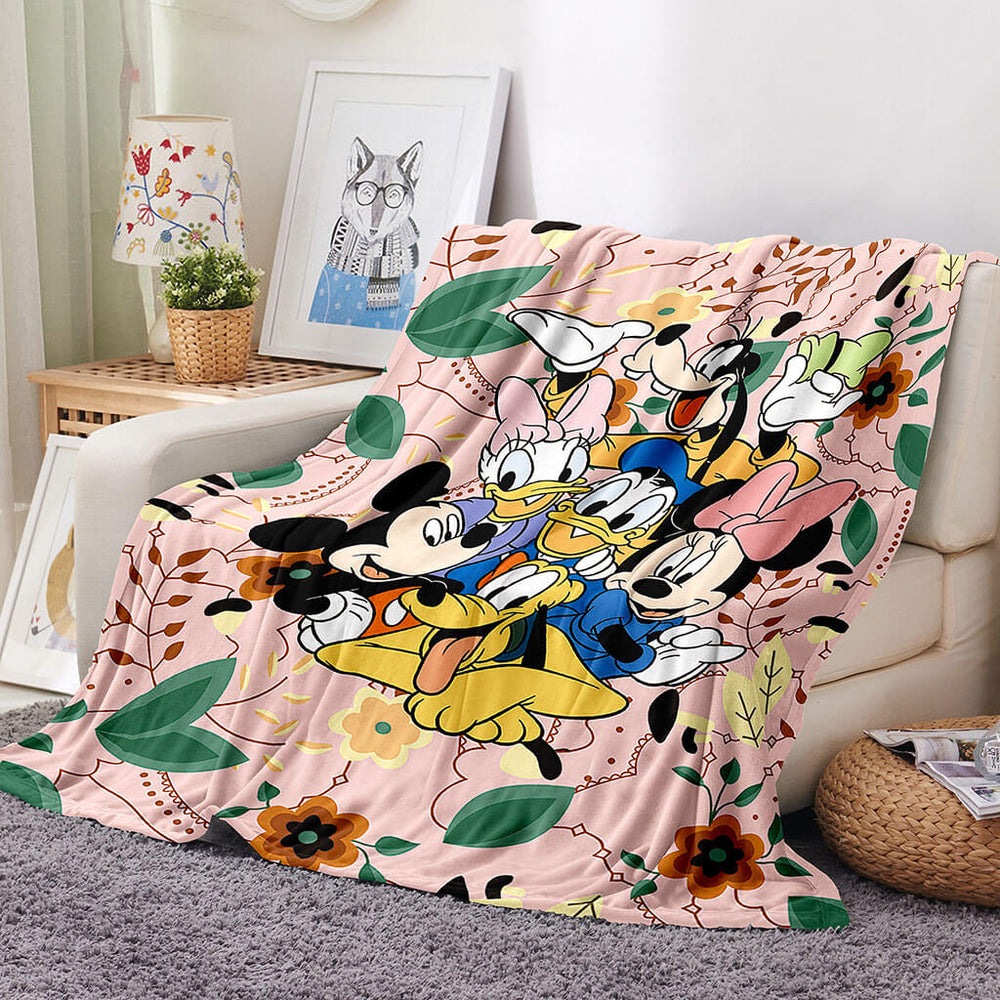 Mickey Mouse Donald Duck Blanket Flannel Fleece Throw Cosplay Blanket (Online Order Only)