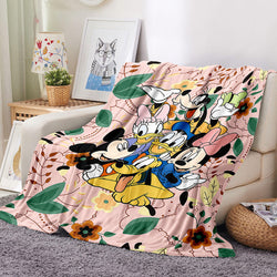 Mickey Mouse Donald Duck Blanket Flannel Fleece Throw Cosplay Blanket (Online Order Only)