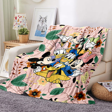 Mickey Mouse Donald Duck Blanket Flannel Fleece Throw Cosplay Blanket (Online Order Only)