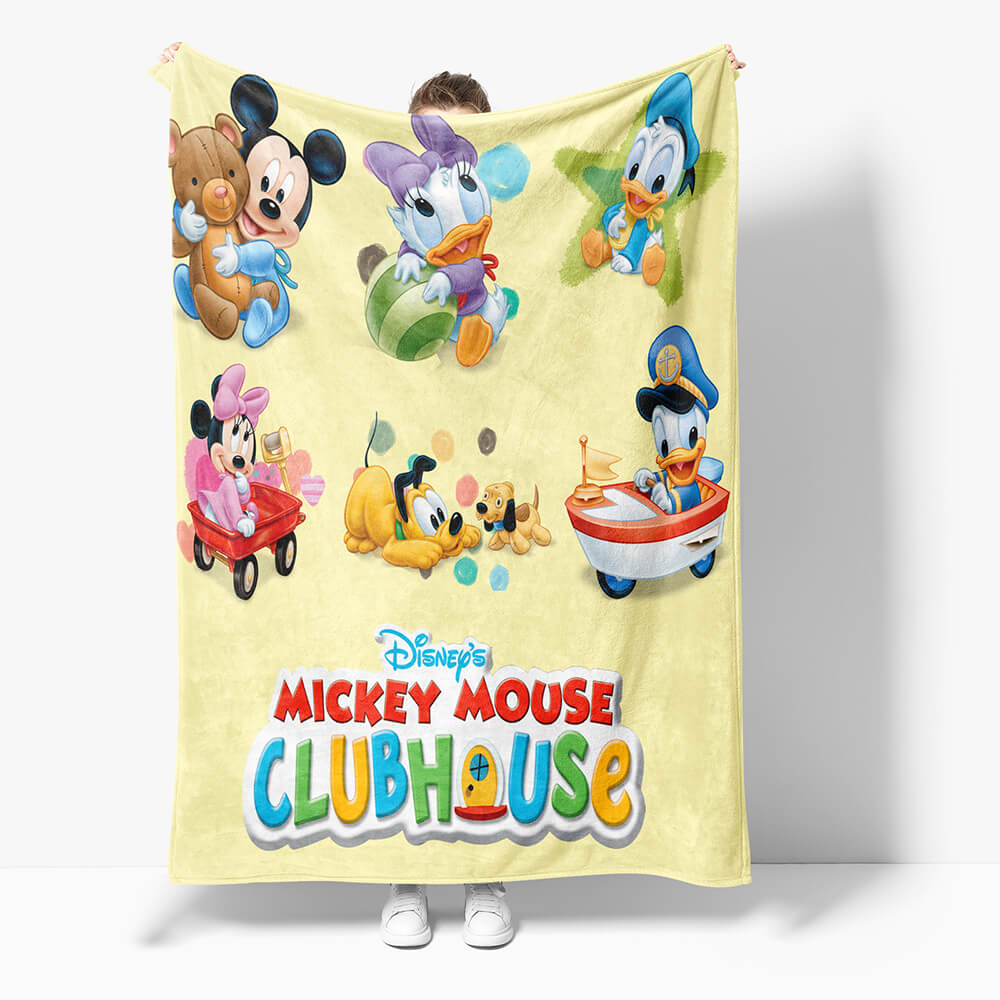 Mickey Mouse Minnie Mouse Flannel Fleece Throw Blanket (Online Order Only)