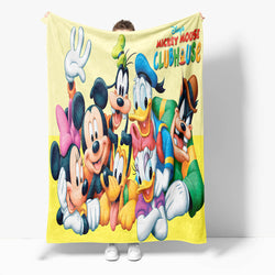 Mickey Mouse Minnie Mouse Flannel Fleece Throw Blanket (Online Order Only)
