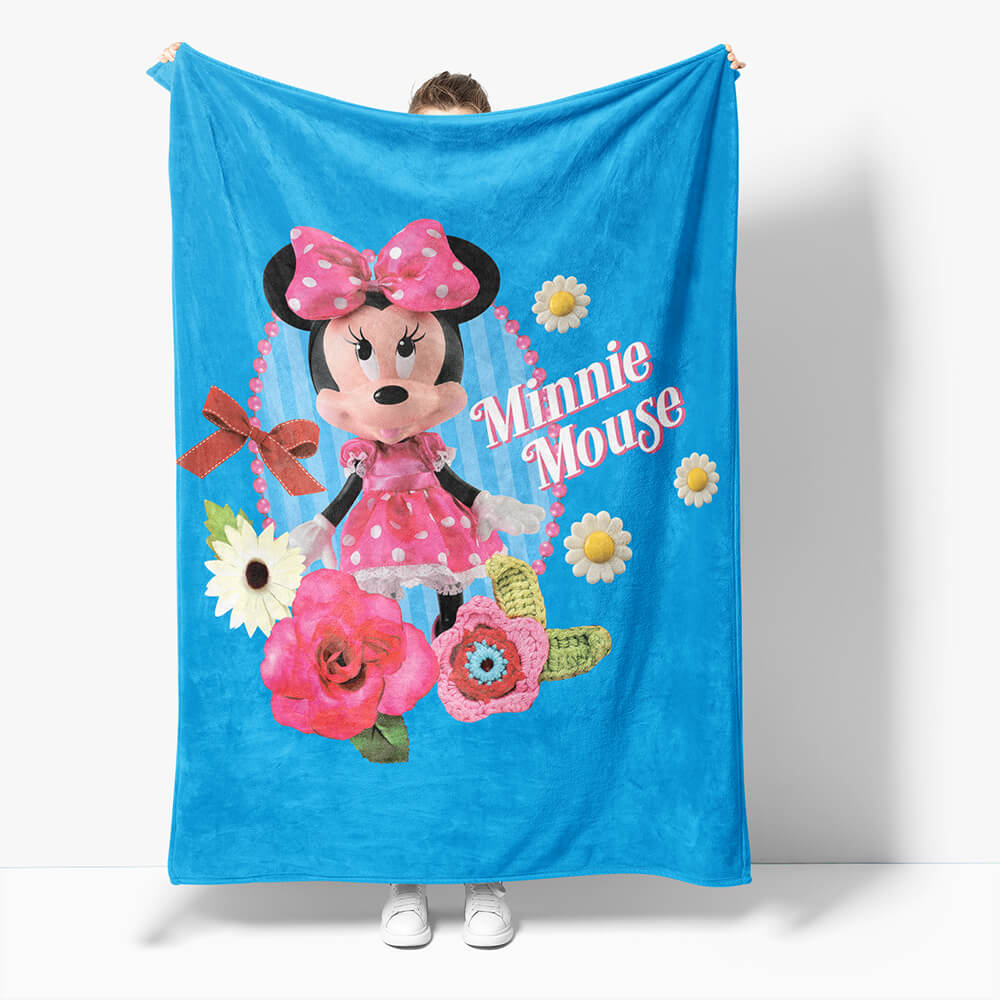 Mickey Mouse Minnie Mouse Flannel Fleece Throw Cosplay Blanket Set (Online Order Only)