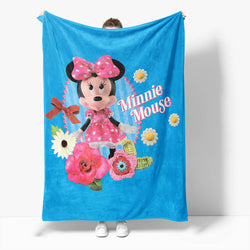 Mickey Mouse Minnie Mouse Flannel Fleece Throw Cosplay Blanket Set (Online Order Only)