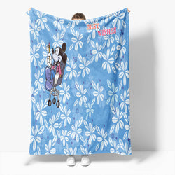 Mickey Mouse Minnie Mouse Flannel Fleece Throw Cosplay Blanket Set (Online Order Only)