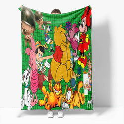 Mickey Mouse Minnie Mouse Flannel Fleece Throw Cosplay Blanket Set (Online Order Only)