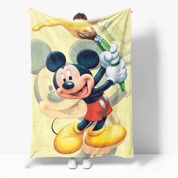 Mickey Mouse Minnie Mouse Flannel Fleece Throw Cosplay Blanket Set (Online Order Only)