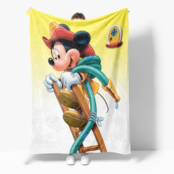 Mickey Mouse Minnie Mouse Flannel Fleece Throw Cosplay Blanket Set (Online Order Only)