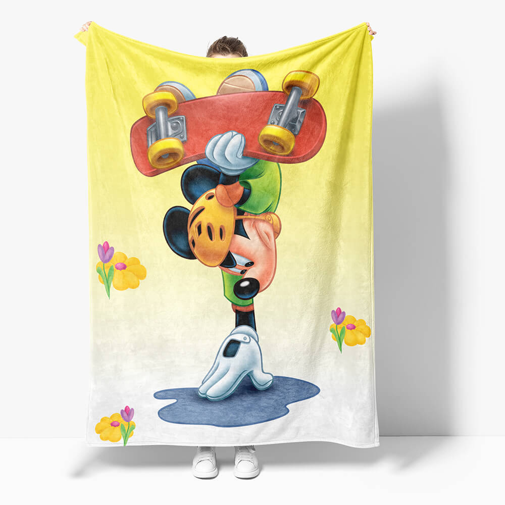 Mickey Mouse Minnie Mouse Flannel Fleece Throw Cosplay Blanket Set (Online Order Only)