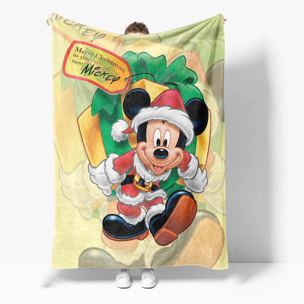 Mickey Mouse Minnie Mouse Flannel Fleece Throw Cosplay Blanket Set (Online Order Only)