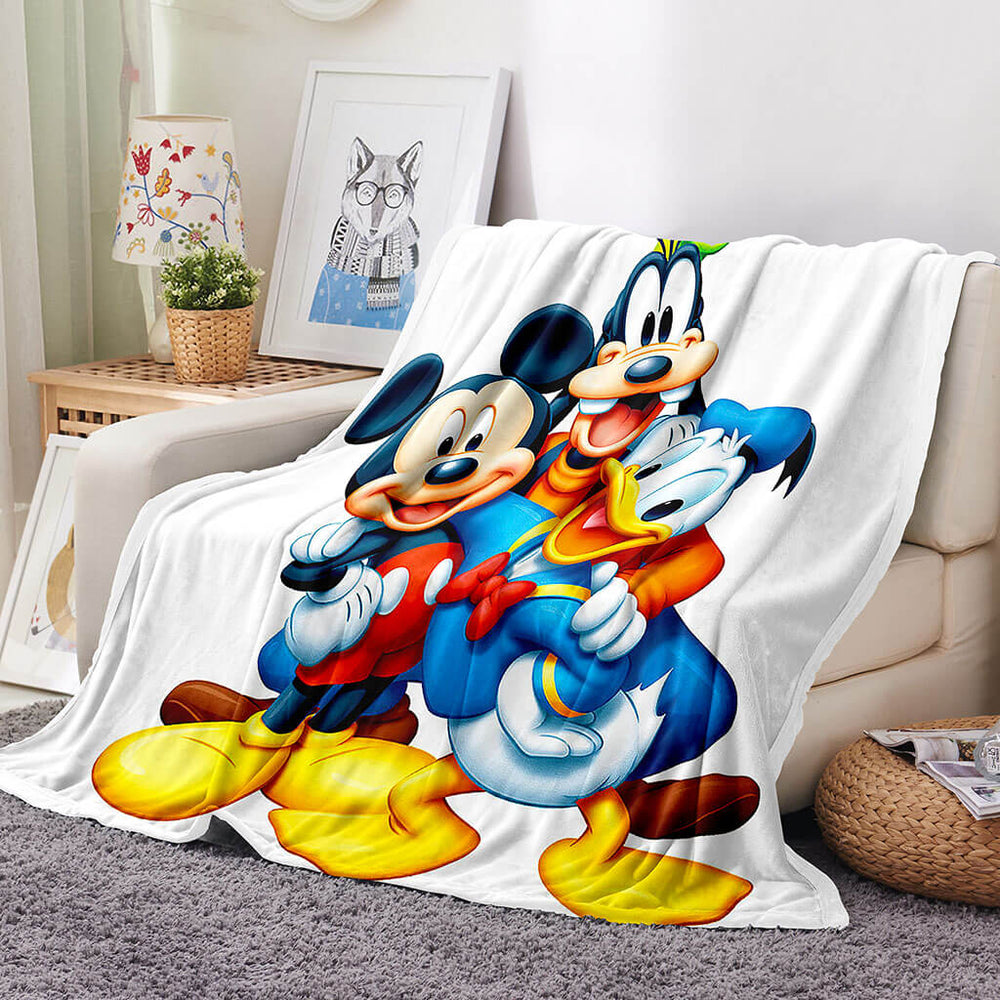 Mickey Mouse Pattern Blanket Flannel Throw Room Decoration (Online Order Only)