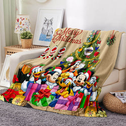 Mickey Mouse Pattern Blanket Flannel Throw Room Decoration (Online Order Only)