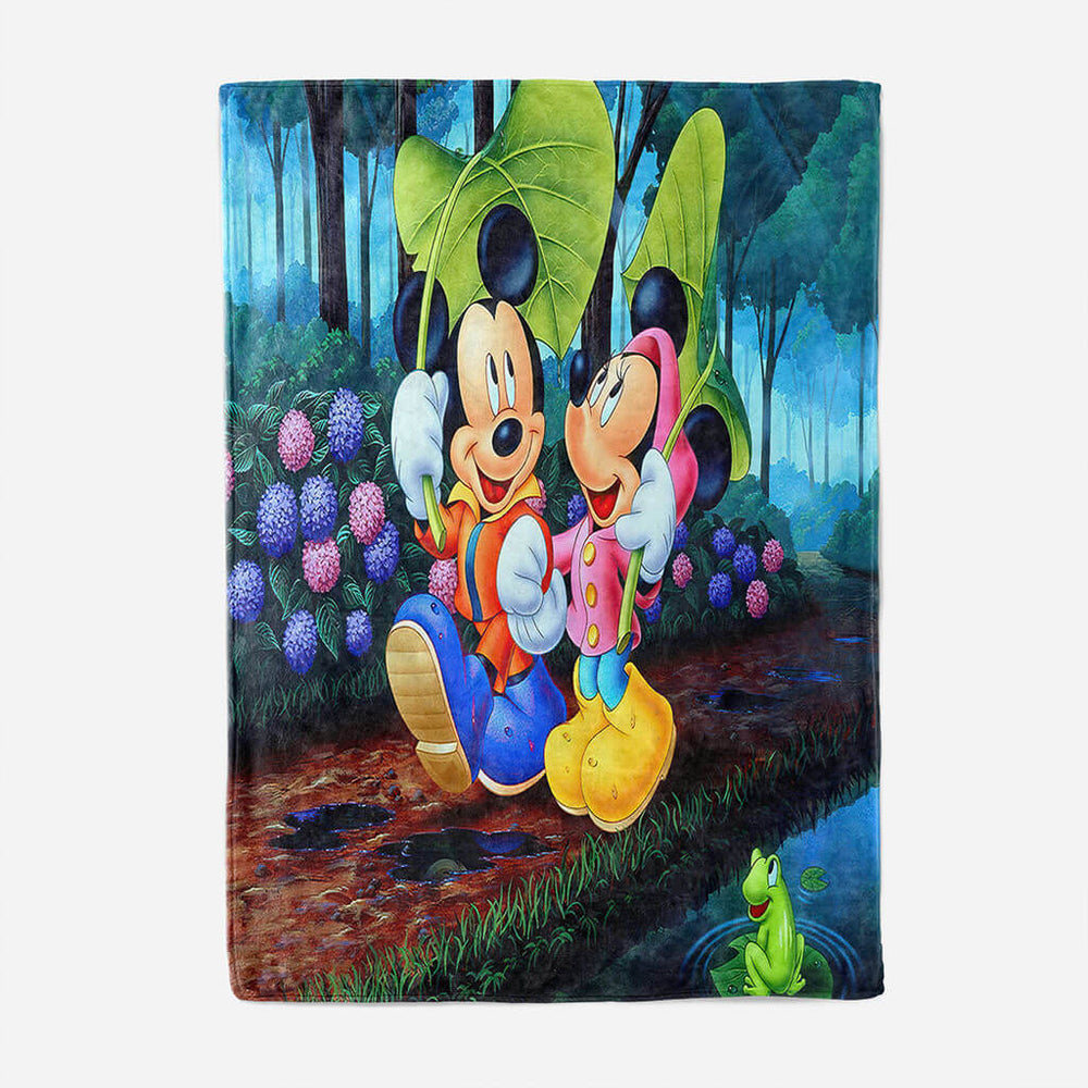 Mickey Mouse Pattern Blanket Flannel Throw Room Decoration (Online Order Only)