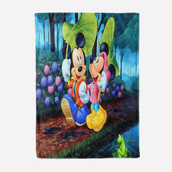 Mickey Mouse Pattern Blanket Flannel Throw Room Decoration (Online Order Only)