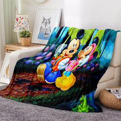 Mickey Mouse Pattern Blanket Flannel Throw Room Decoration (Online Order Only)