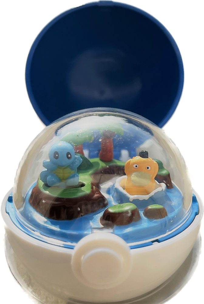 TOMY: Pokemon Monster Collection - Psyduck and Squirtle Windup Diorama Master Ball (ONLINE ORDER ONLY)