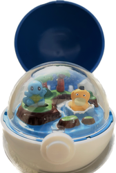 TOMY: Pokemon Monster Collection - Psyduck and Squirtle Windup Diorama Master Ball (ONLINE ORDER ONLY)