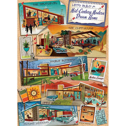 Mid-Century Modern Dream Home 1000 Piece Jigsaw Puzzle Cobble Hill (ONLINE ORDER ONLY)