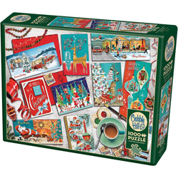 Mid Mod Season's Greetings 1000 Piece Jigsaw Puzzle Cobble Hill (ONLINE ORDER ONLY)