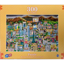 Midnight in Vegas Art Gallery 300 Piece Jigsaw Puzzle Sure Lox (ONLINE ORDER ONLY)