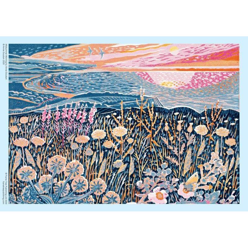 Midsummer Morning by Annie Soudain 1000 Piece Jigsaw Puzzle Flame Tree