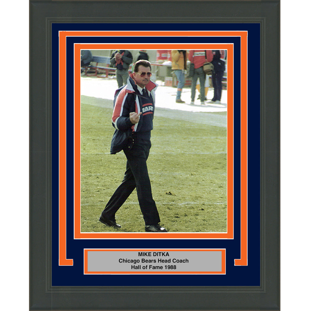 Framed Mike Ditka Chicago Bears 8x10 Football Photo (ONLINE ORDER ONLY)