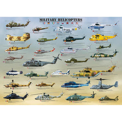 Military Helicopters 500 Piece Jigsaw Puzzle Eurographics (ONLINE ORDER ONLY)