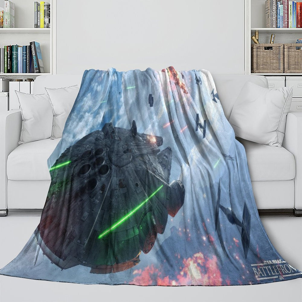 Millennium Falcon Blanket Flannel Throw Room Decoration (ONLINE ORDER ONLY)