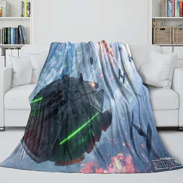 Millennium Falcon Blanket Flannel Throw Room Decoration (ONLINE ORDER ONLY)