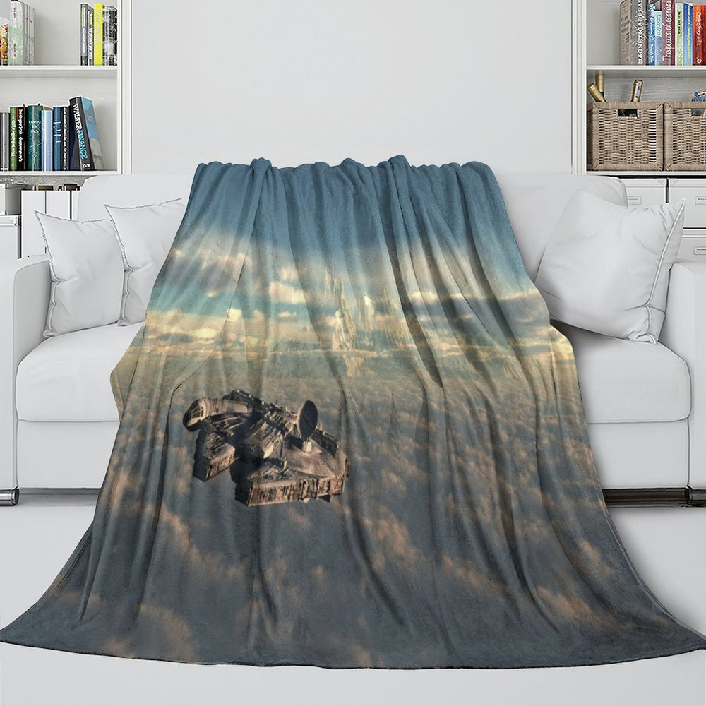 Millennium Falcon Blanket Flannel Throw Room Decoration (ONLINE ORDER ONLY)