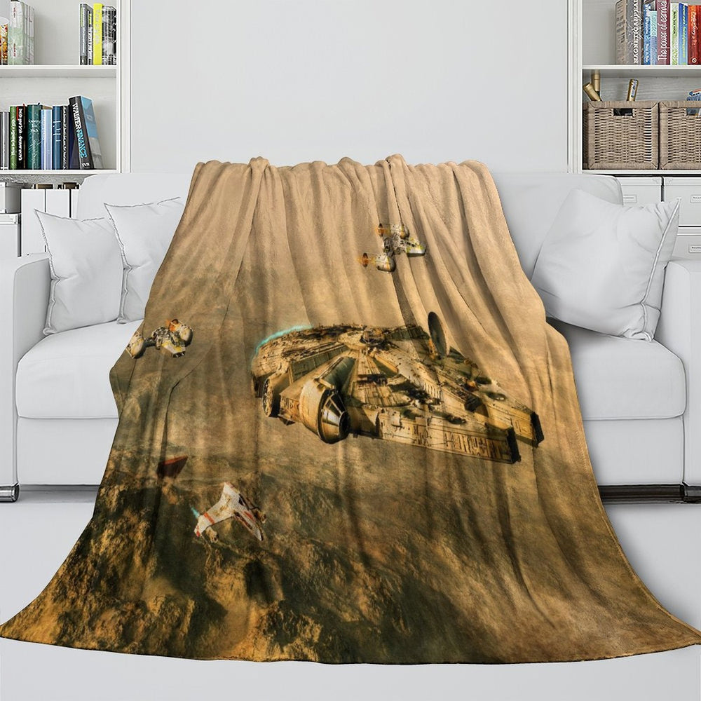 Millennium Falcon Blanket Flannel Throw Room Decoration (ONLINE ORDER ONLY)