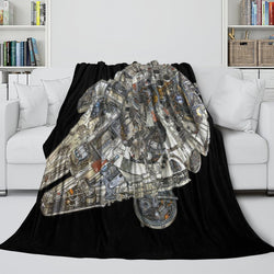 Millennium Falcon Blanket Flannel Throw Room Decoration (ONLINE ORDER ONLY)