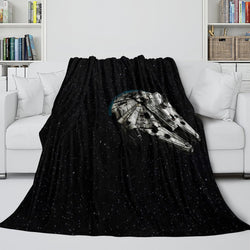 Millennium Falcon Blanket Flannel Throw Room Decoration (ONLINE ORDER ONLY)