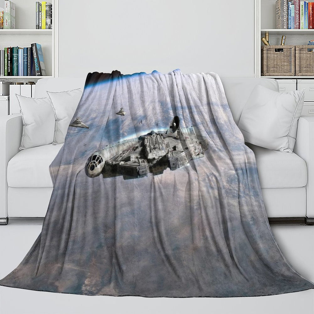 Millennium Falcon Blanket Flannel Throw Room Decoration (ONLINE ORDER ONLY)