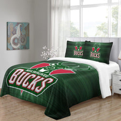 Milwaukee Bucks Bedding Set Duvet Cover Without Filler (Online Order Only)