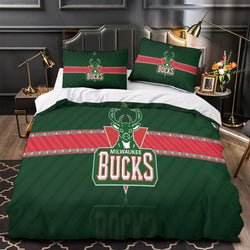 Milwaukee Bucks Bedding Set Duvet Cover Without Filler (Online Order Only)
