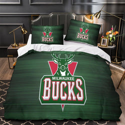 Milwaukee Bucks Bedding Set Duvet Cover Without Filler (Online Order Only)