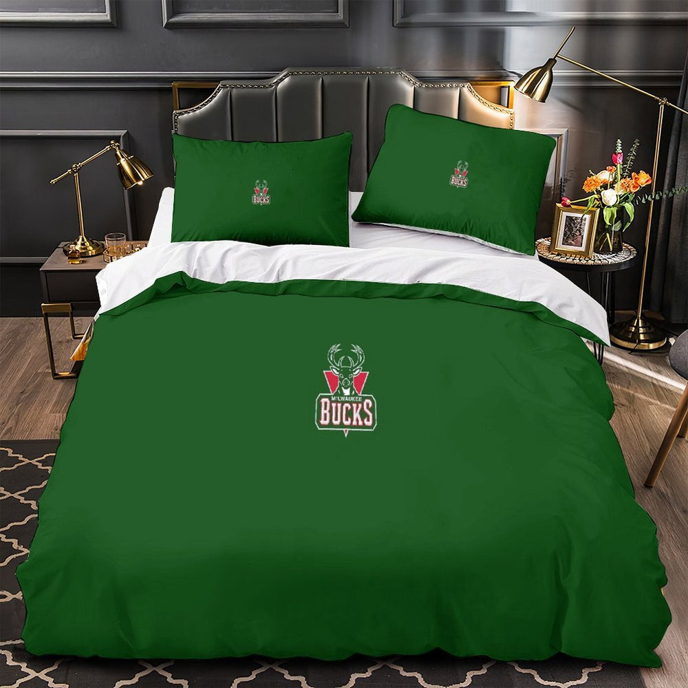 Milwaukee Bucks Bedding Set Duvet Cover Without Filler (Online Order Only)