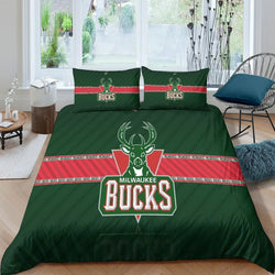 Milwaukee Bucks Bedding Set Duvet Cover Without Filler (Online Order Only)