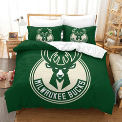 Milwaukee Bucks Bedding Set Duvet Cover Without Filler (Online Order Only)