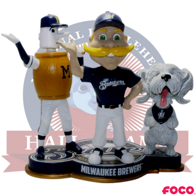 Milwaukee Brewers Triple Mascot Bobblehead (ONLINE ORDER ONLY)