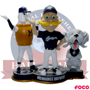 Milwaukee Brewers Triple Mascot Bobblehead (ONLINE ORDER ONLY)