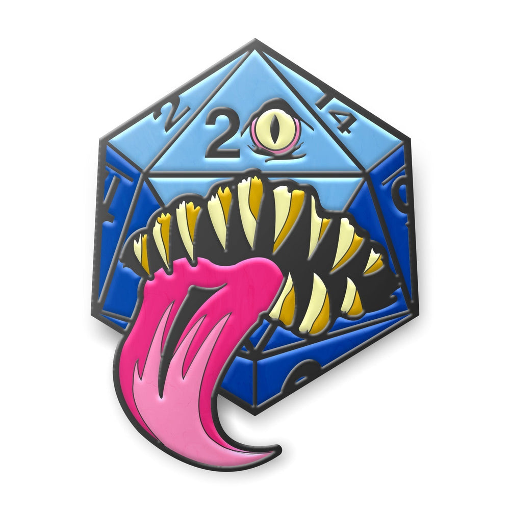 Mimic Die - Hard Enamel Adventure Dice Pin Metal by Norse Foundry (ONLINE ORDER ONLY)