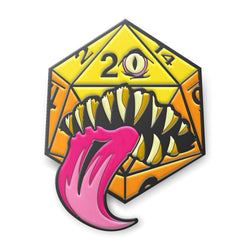 Mimic Die - Hard Enamel Adventure Dice Pin Metal by Norse Foundry (ONLINE ORDER ONLY)